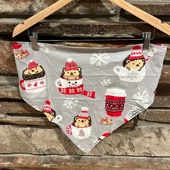 Honest Company Cocoa Hedgehogs Organic Cotton Pet Bandana Matching Family Pajama - Picture 1 of 6